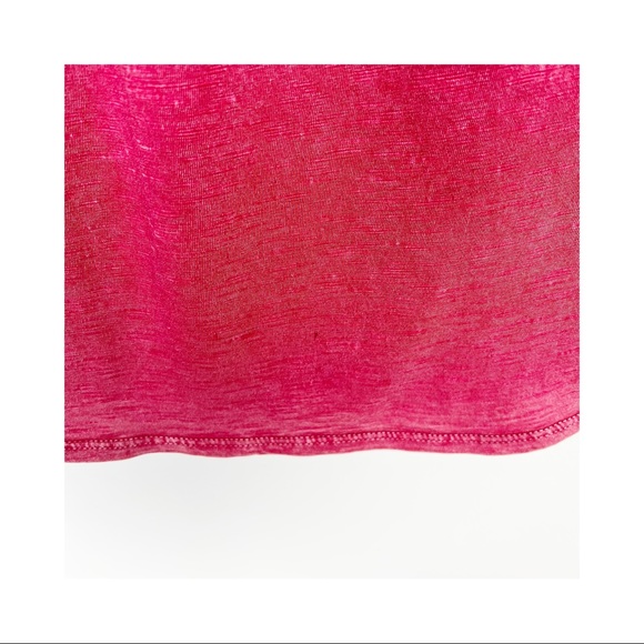 Lucky Brand V Neck Slit Womens Top Marled Red Size XS - Picture 6 of 6